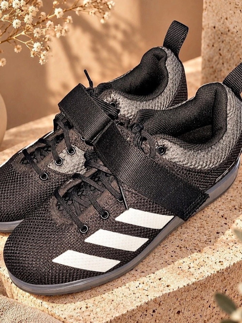 adidas Powerlift 5 Weightlifting Shoes in Black & White